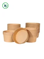 Bio Kraftpapier Schale 1000 ml für Lebensmittel & Catering